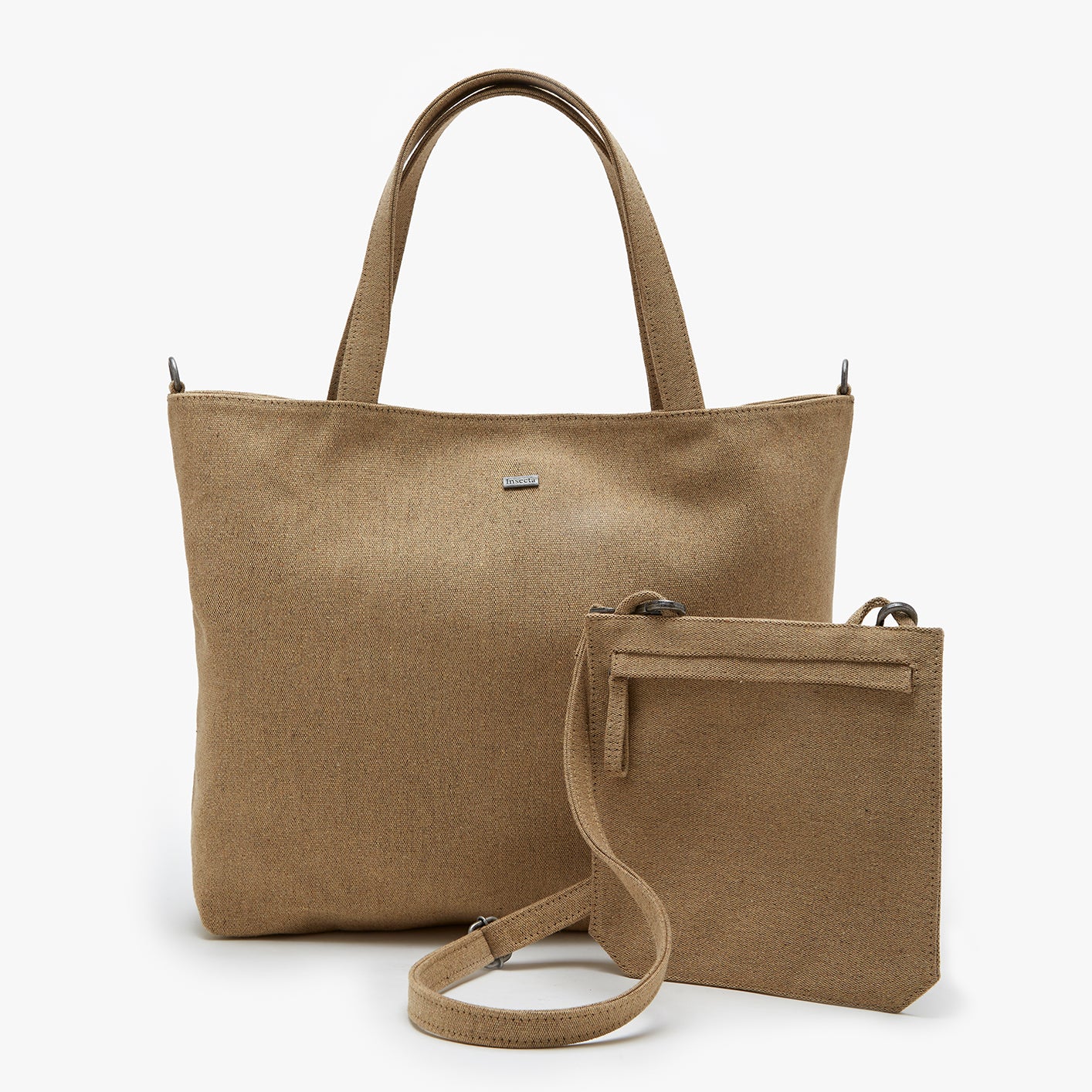 Mono Beige Tote Bag