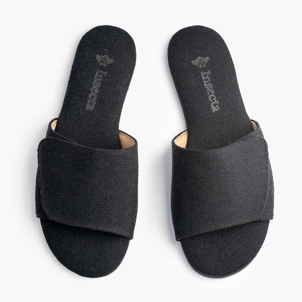 Mono Black Slipper - Insecta Shoes
